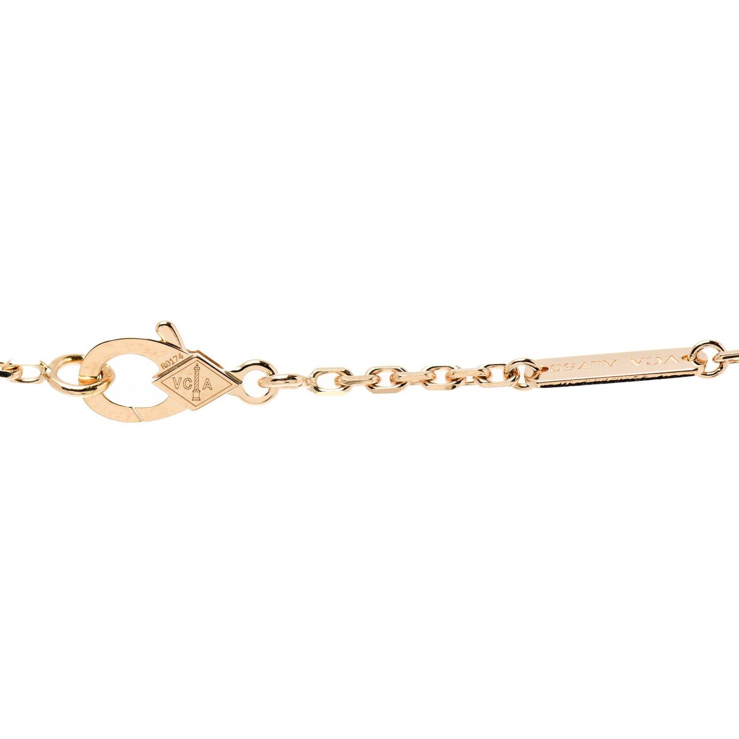 18K Yellow Gold Mother of Pearl Magic Alhambra Long Necklace