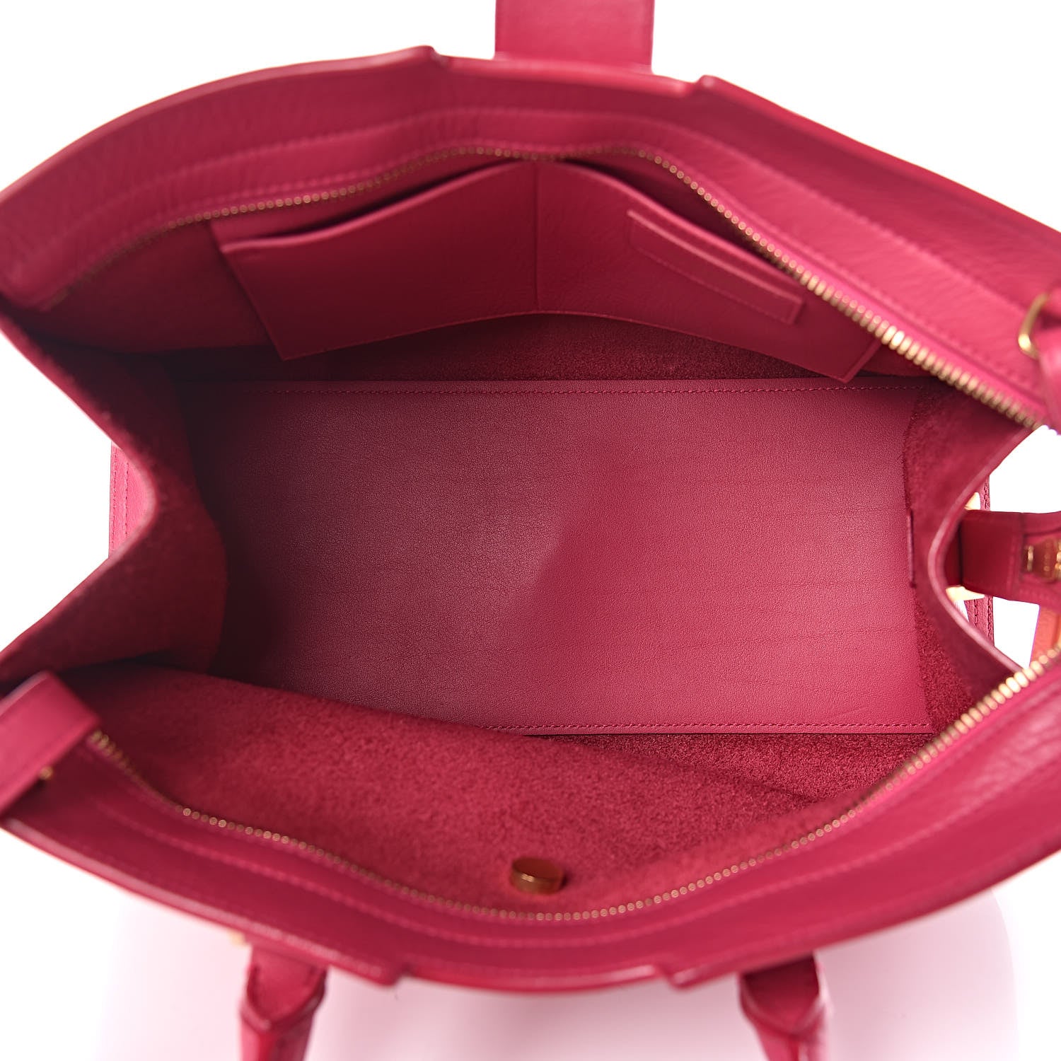 Saint Laurent Calfskin Small Classic Y Cabas Fuchsia 5 of 9