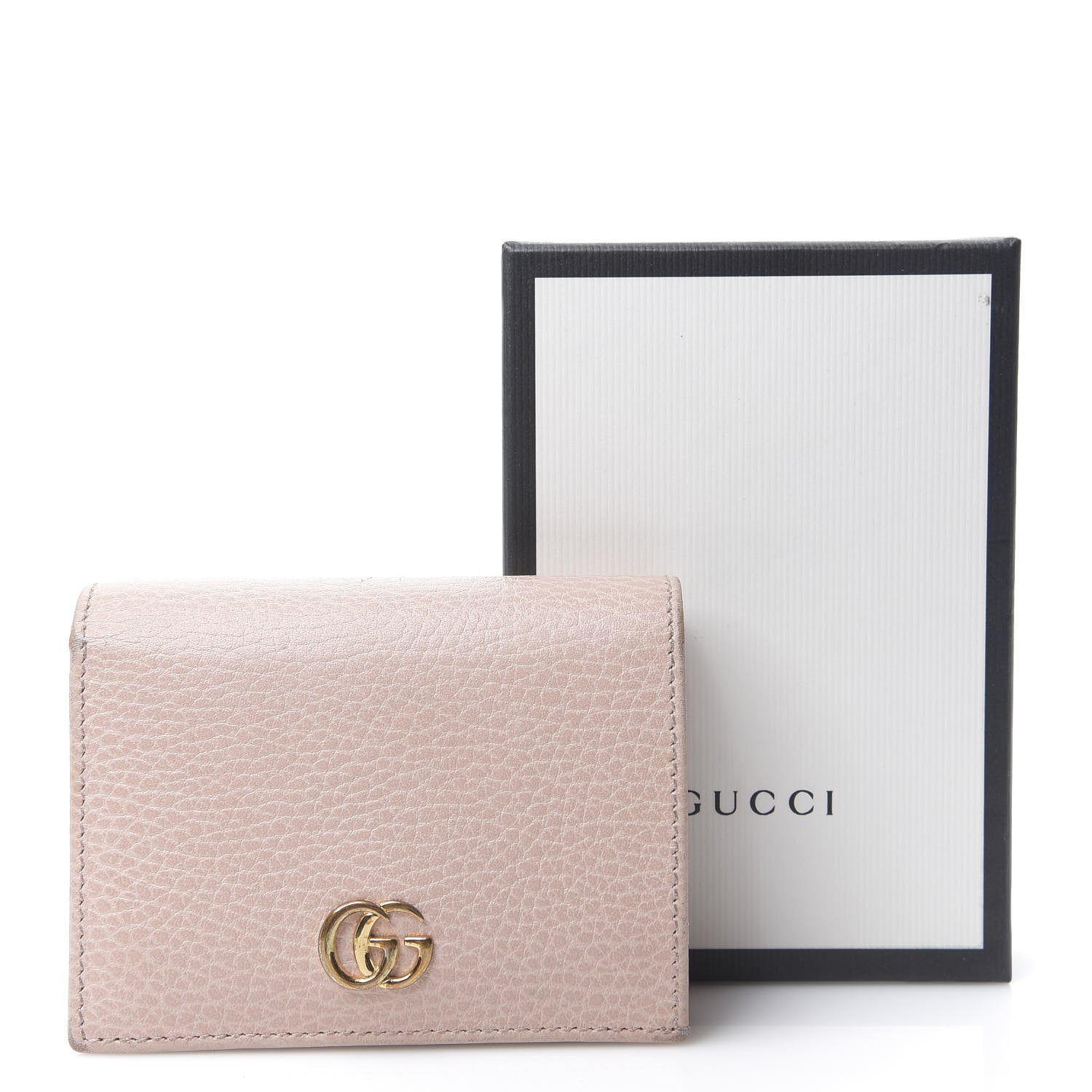 Gucci Dollar Calfskin GG Marmont Card Case Perfect Pink 13 of 13