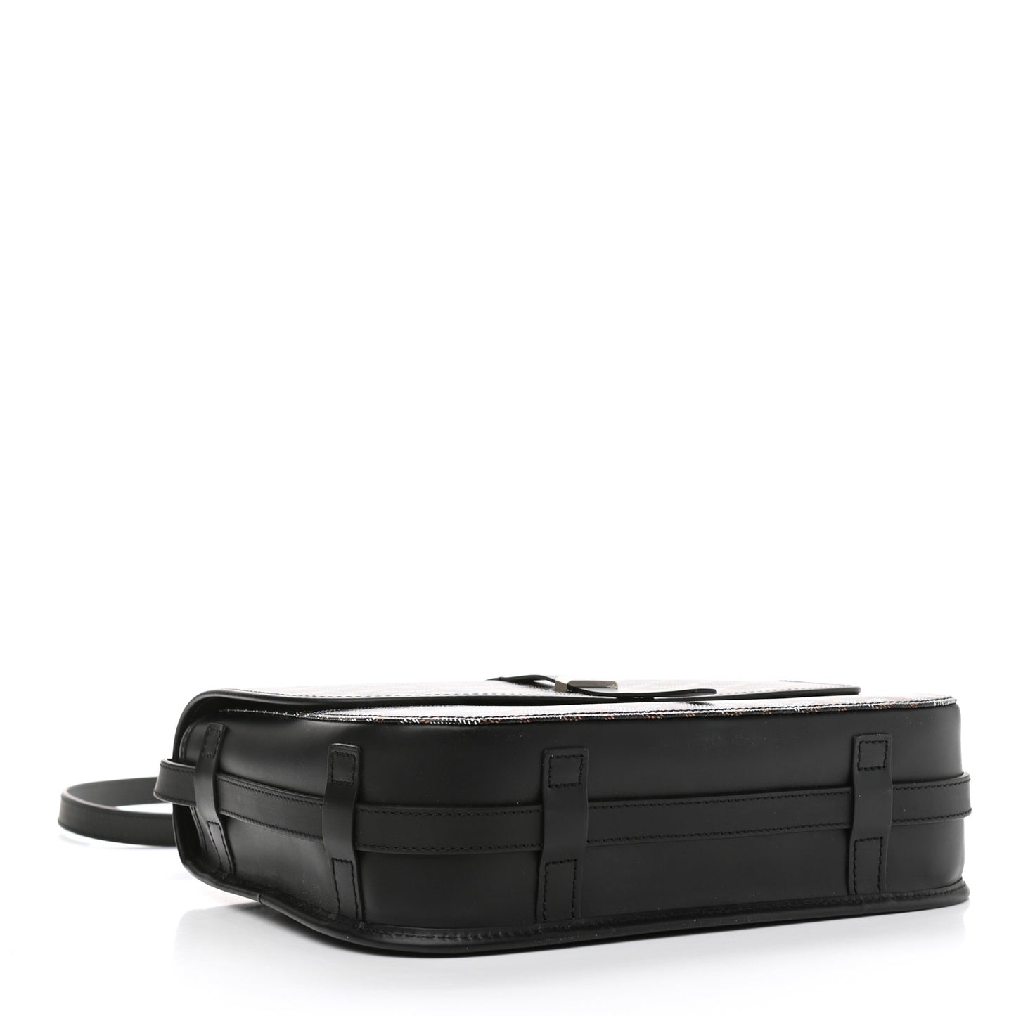Goyardine Belvedere II MM Messenger Bag Black