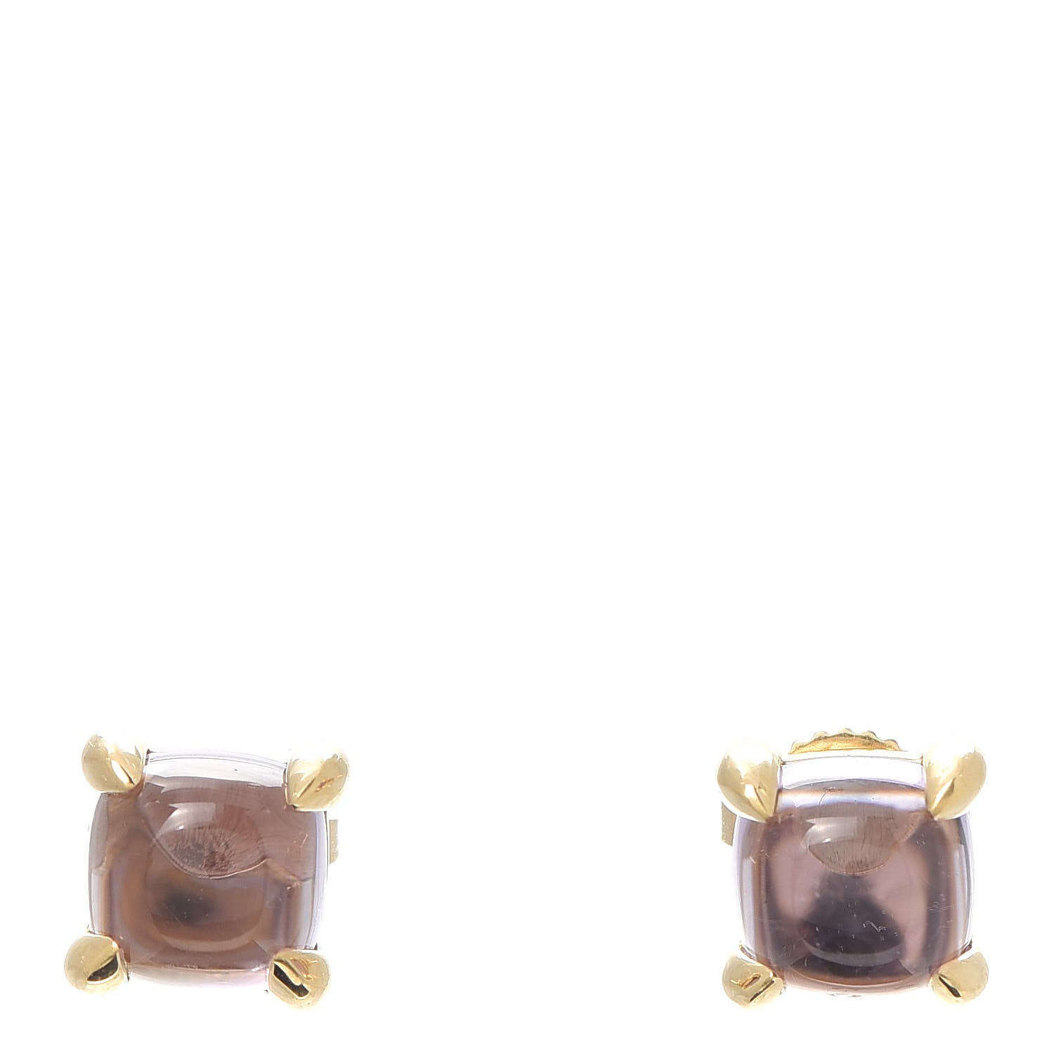 Tiffany 18K Yellow Gold Amethyst Paloma Picasso Sugar Stacks Earrings 1 of 6
