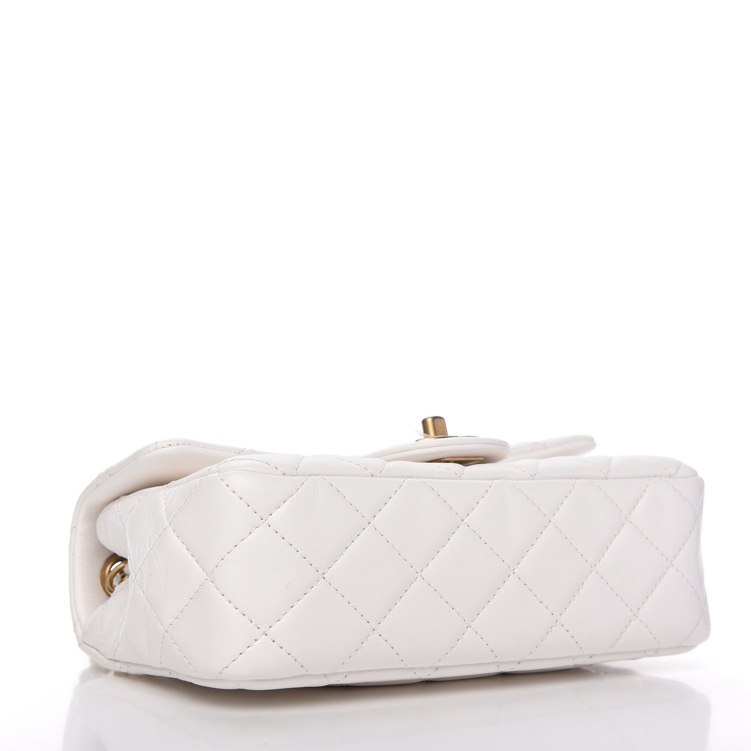 Chanel Lambskin Quilted Mini Rectangular Pearl Crush Flap White 4 of 10