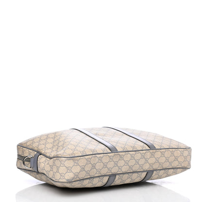 Gucci GG Supreme Monogram Briefcase Ecru Grigio 3 of 4
