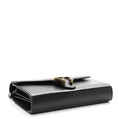 Gucci Calfskin Web Mini Dionysus Chain Wallet Black 4 of 11
