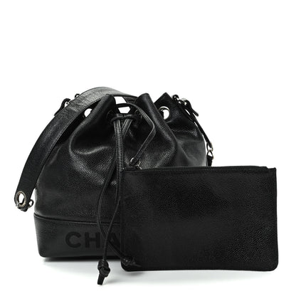 Chanel Caviar Drawstring Shoulder Bag Black 1 of 9