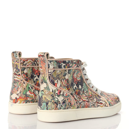Christian Louboutin Python Rantus Orlato Hightop Sneaker 37 Multicolor 3 of 9