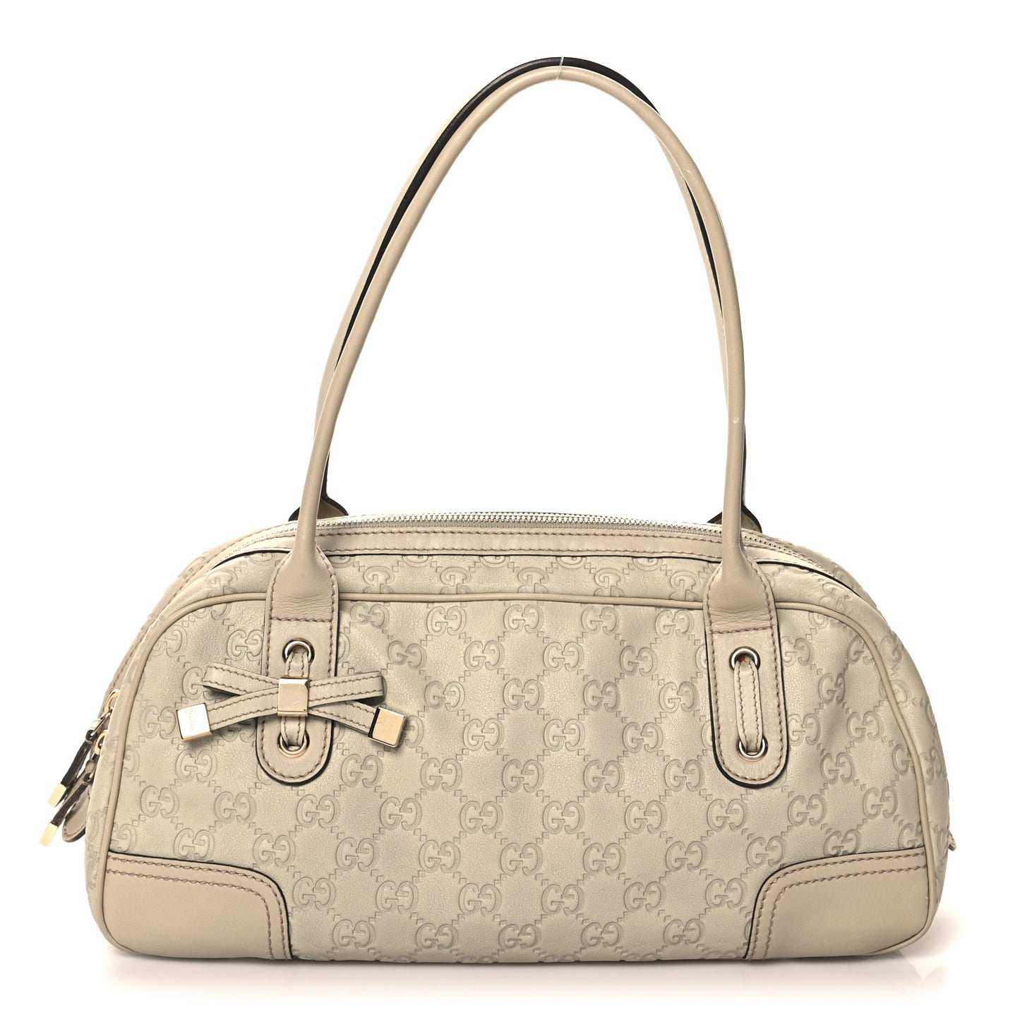 Guccissima Small Princy Satchel Off White