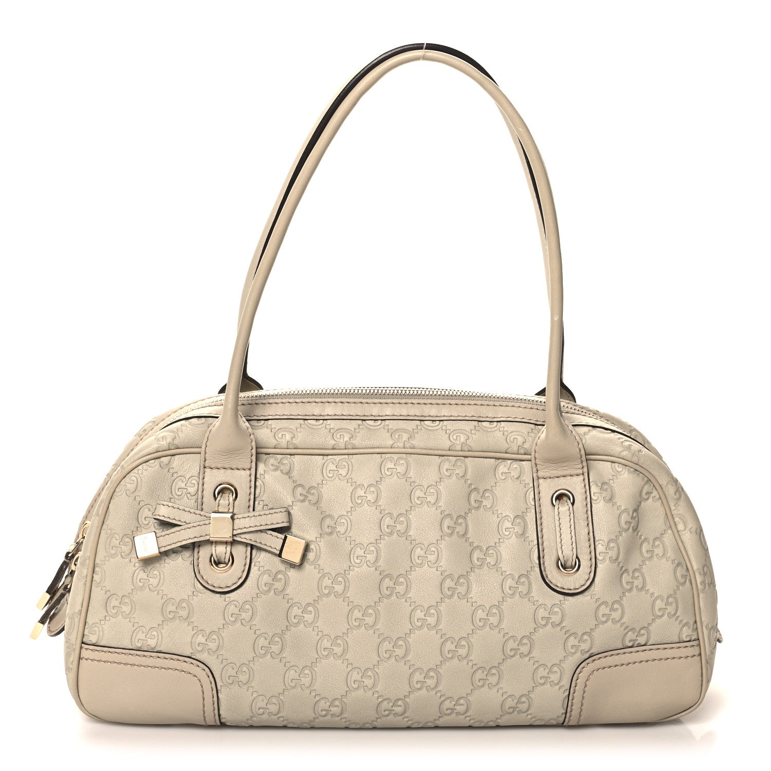 Gucci Guccissima Small Princy Satchel Off White 1 of 13