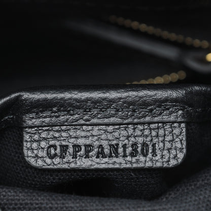 Burberry Derby Calfskin House Check Small Banner Tote Black 9 of 9