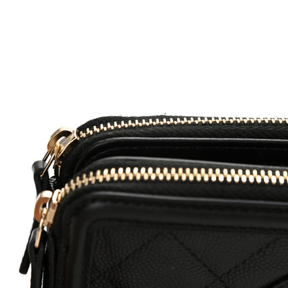 Chanel Caviar Quilted CC Filigree Clutch With Chain Black 13 of 14