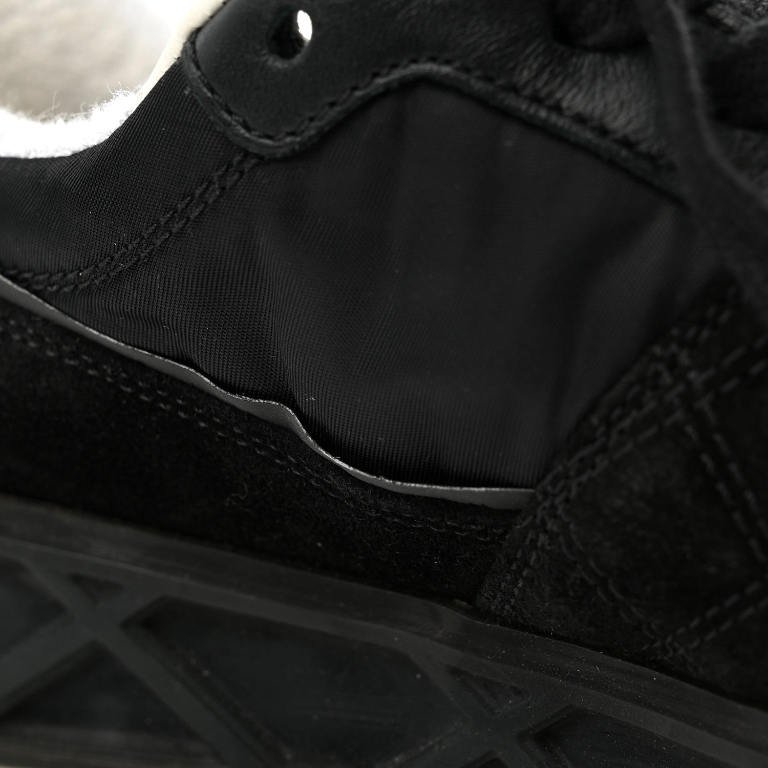 Chanel Suede Calfskin Quilted Sneakers 37 Black 10 of 10