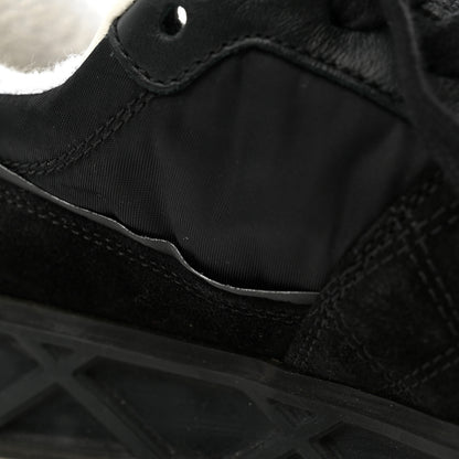Chanel Suede Calfskin Quilted Sneakers 37 Black 10 of 10