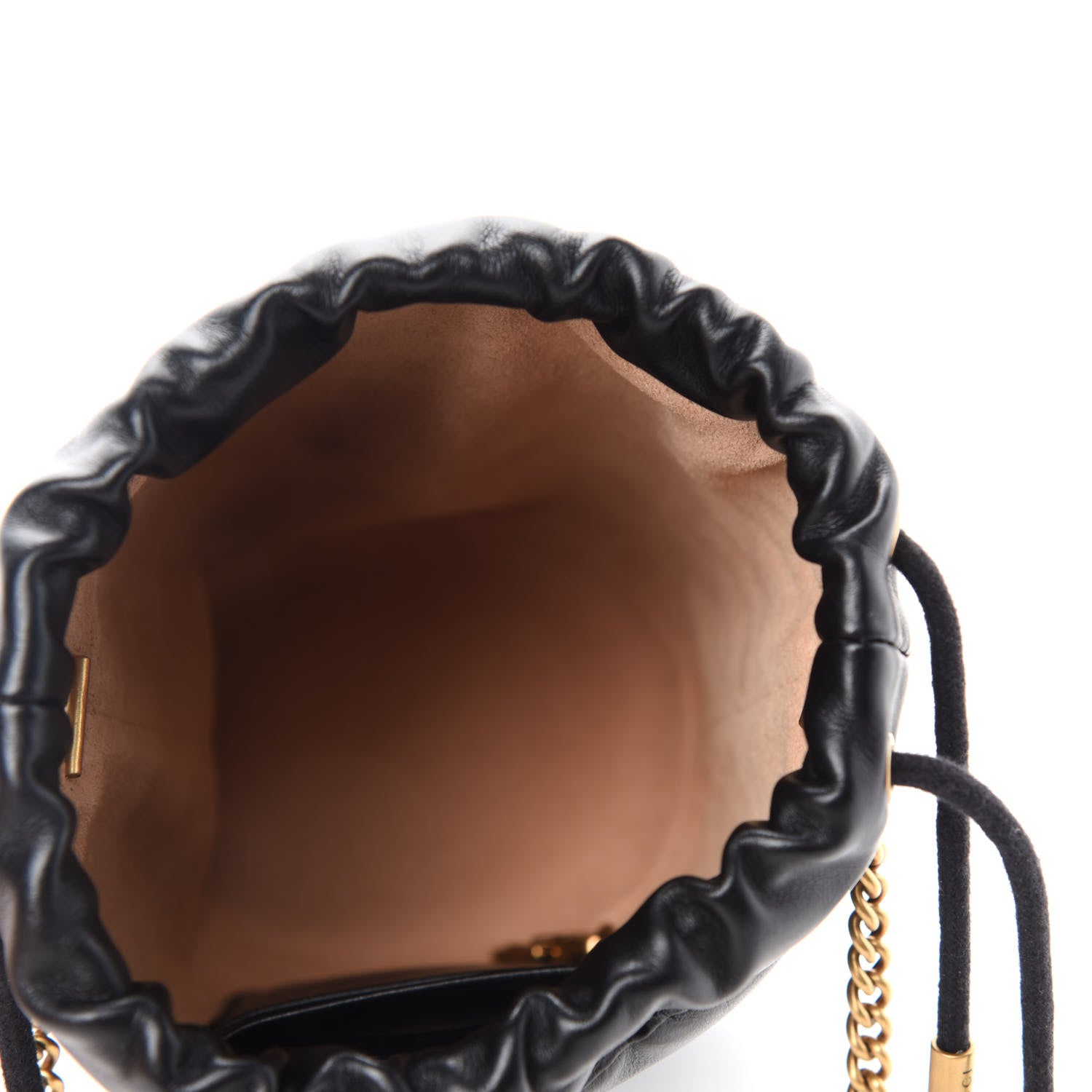 Gucci Calfskin Matelasse Mini GG Marmont 2.0 Bucket Bag Black 5 of 11