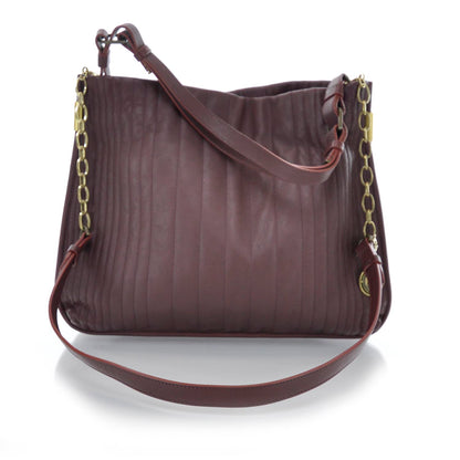 Lanvin Goatskin Amalia Bucket Bag Aubergine 3 of 9