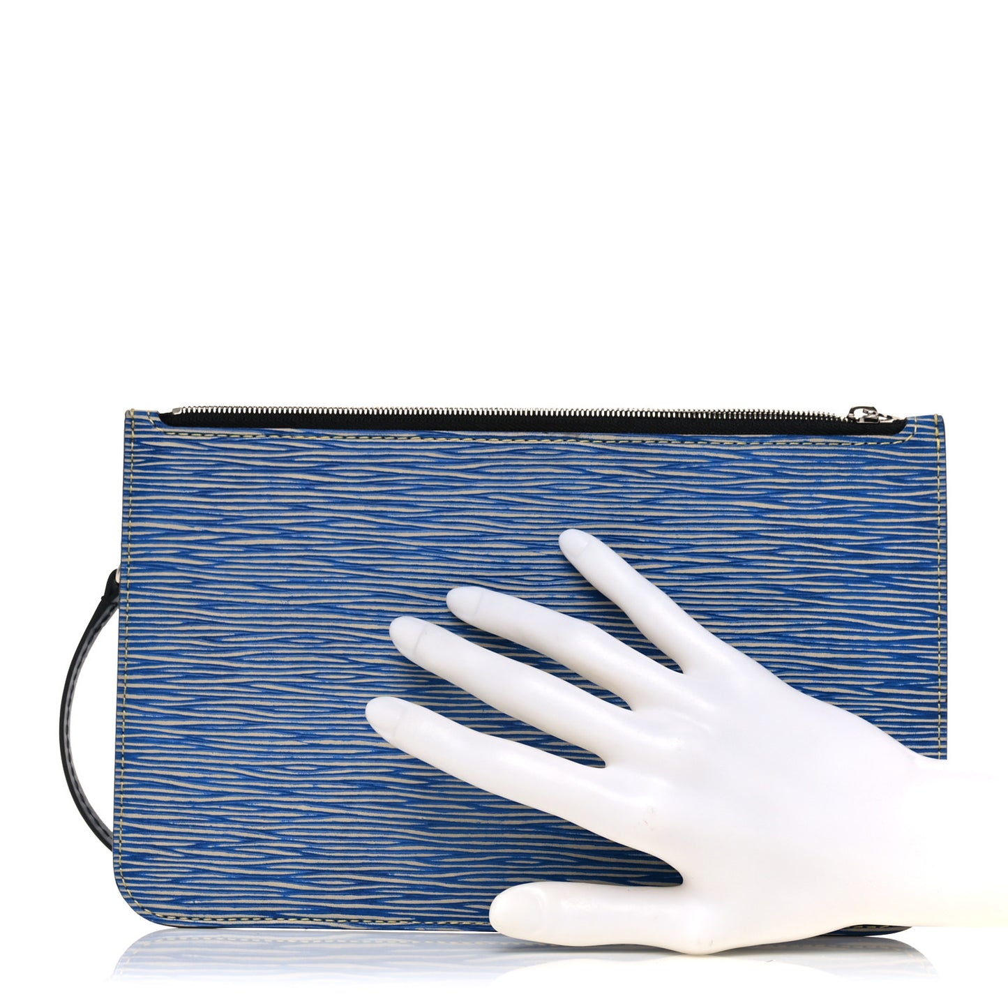 Epi Neverfull Pochette MM Denim Light
