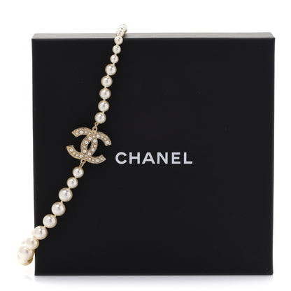 Chanel Pearl CC 100th Anniversary Necklace Light Gold 6 of 6