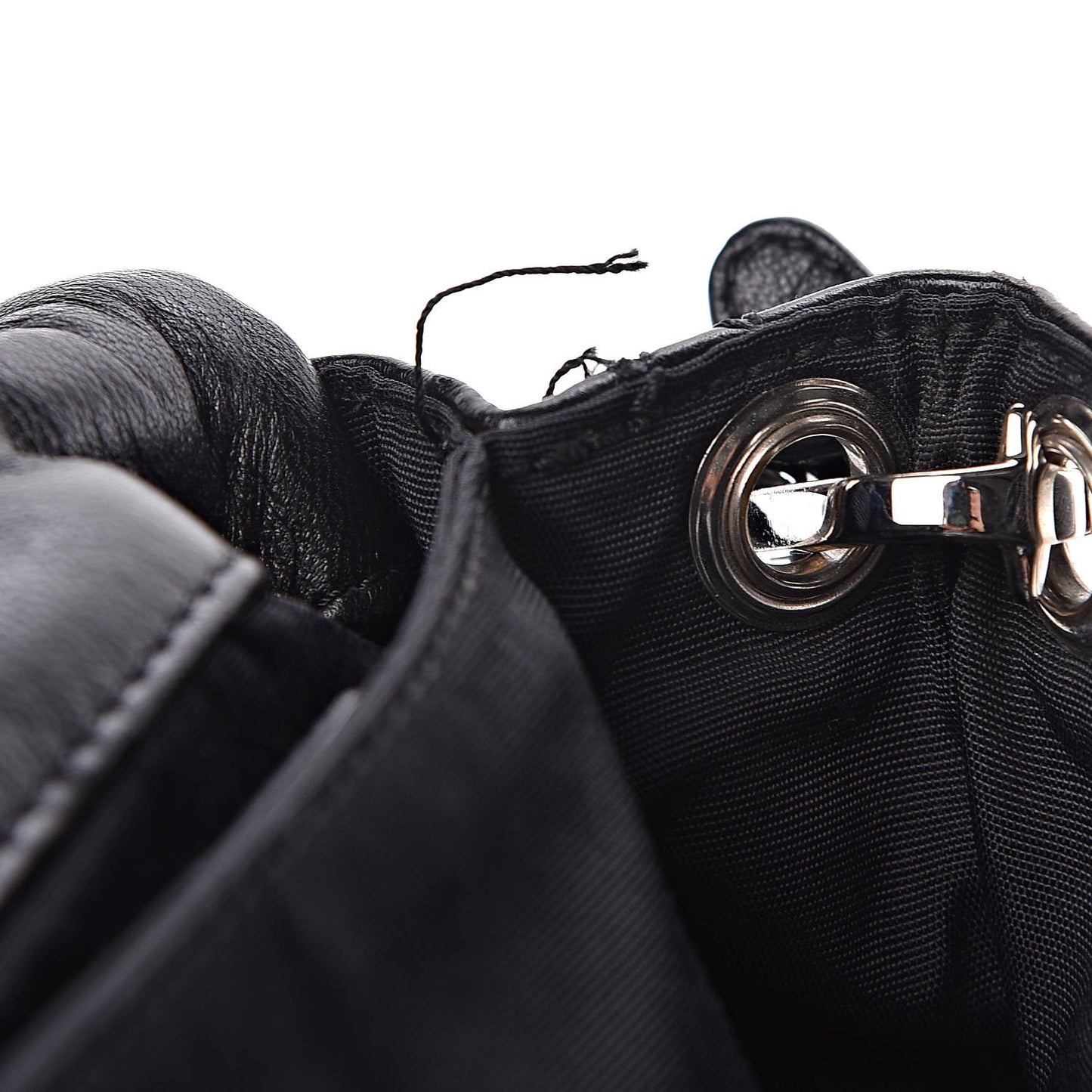 Lambskin Cannage New Lock Flap Black