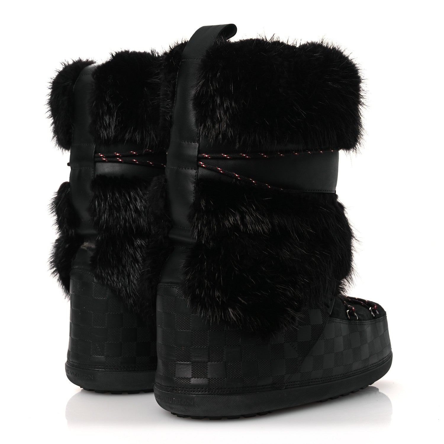 Louis Vuitton Damier Infini Fur Mens Snowstorm Boot 9 Black 5 of 9