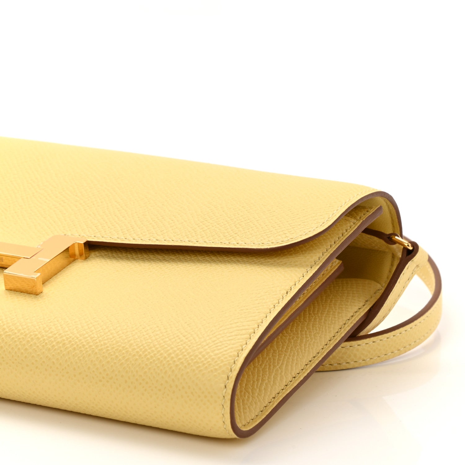 Hermes Epsom Constance Long Wallet To Go Wallet Jaune Poussin 10 of 11