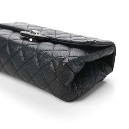 Chanel Grained Calfskin Quilted 2.55 Reissue Flap Belt Bag Clutch Black 7 of 11