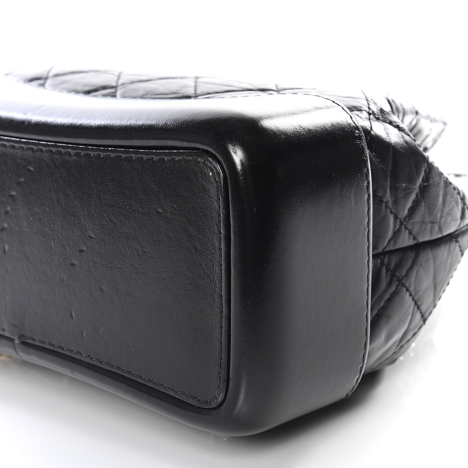 Chanel Aged Calfskin Quilted Gabrielle Backpack Black 6 of 10