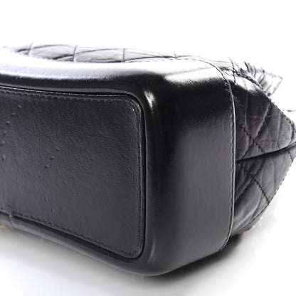 Chanel Aged Calfskin Quilted Gabrielle Backpack Black 6 of 10