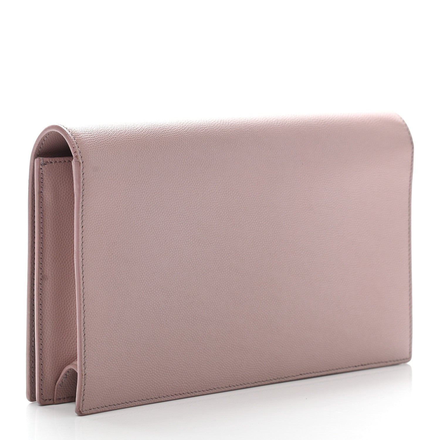 Saint Laurent Grain De Poudre Classic Kate Monogram Clutch Pale Pink 3 of 11