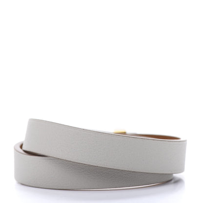 Hermes Swift Mini Dog Double Tour Bracelet T2 Gris Perle 3 of 6
