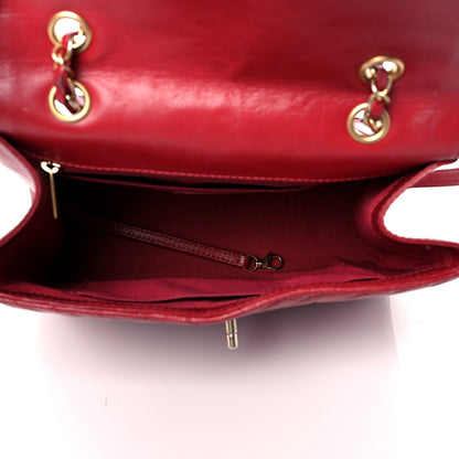 Chanel Aged Calfskin Chevron Quilted Backpack Red 5 of 18