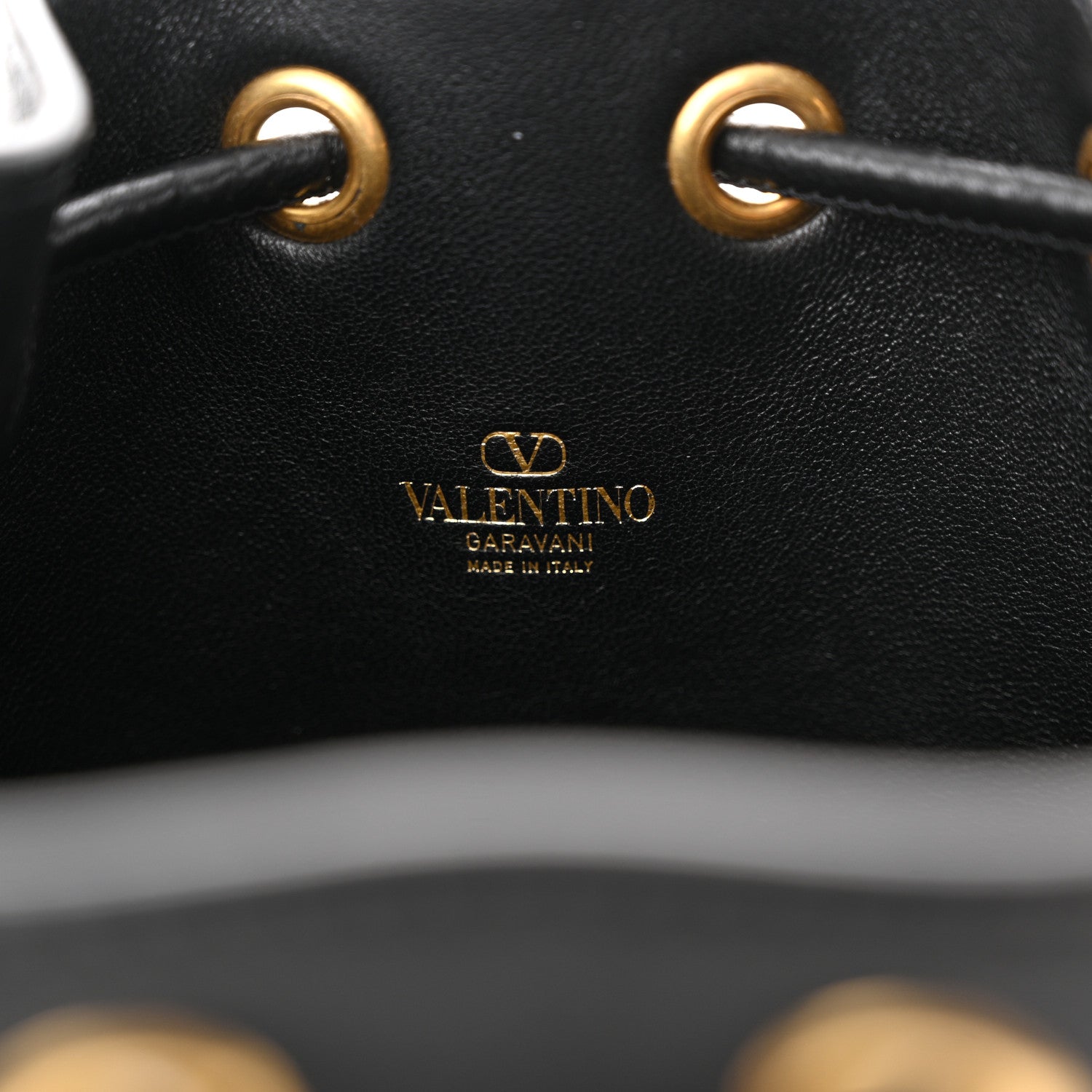 Valentino Garavani Nappa Mini VLogo Signature Bucket Bag Black 6 of 12