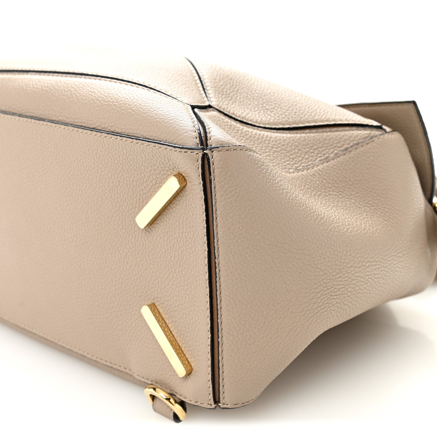Loewe Grained Calfskin Medium Puzzle Bag Sand Mink 1867945
