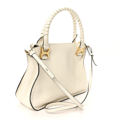 Chloe Calfskin Medium Marcie Satchel White 3 of 9