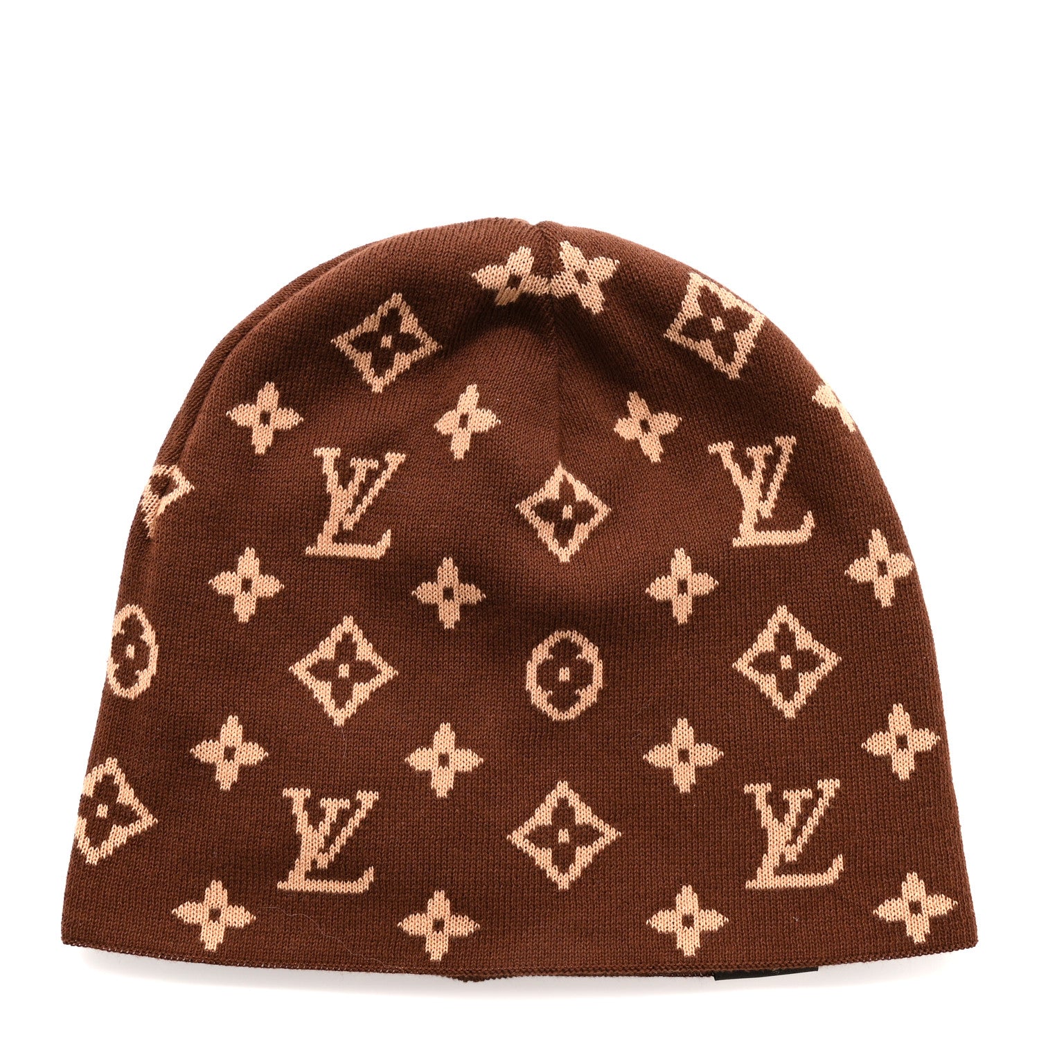 Louis Vuitton Cotton LV Fit Monogram Reversible Beanie Brown 4 of 9
