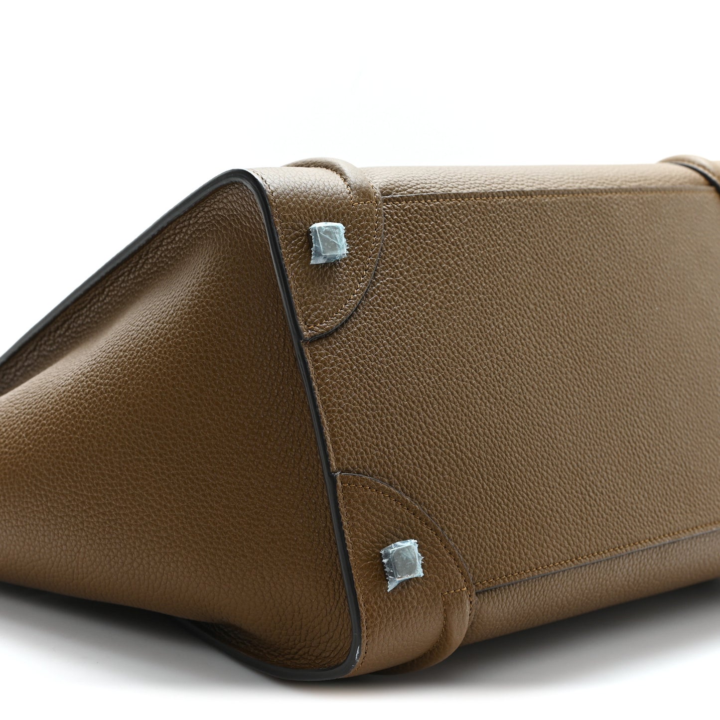 Drummed Calfskin Mini Luggage Brown