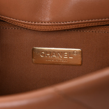 Chanel Lambskin Quilted Medium Chanel 19 Flap Brown 6 of 10