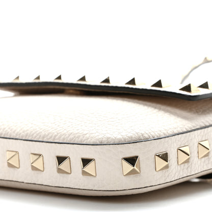 Valentino Garavani Calfskin Rockstud Crossbody Pouch Light Ivory 9 of 9
