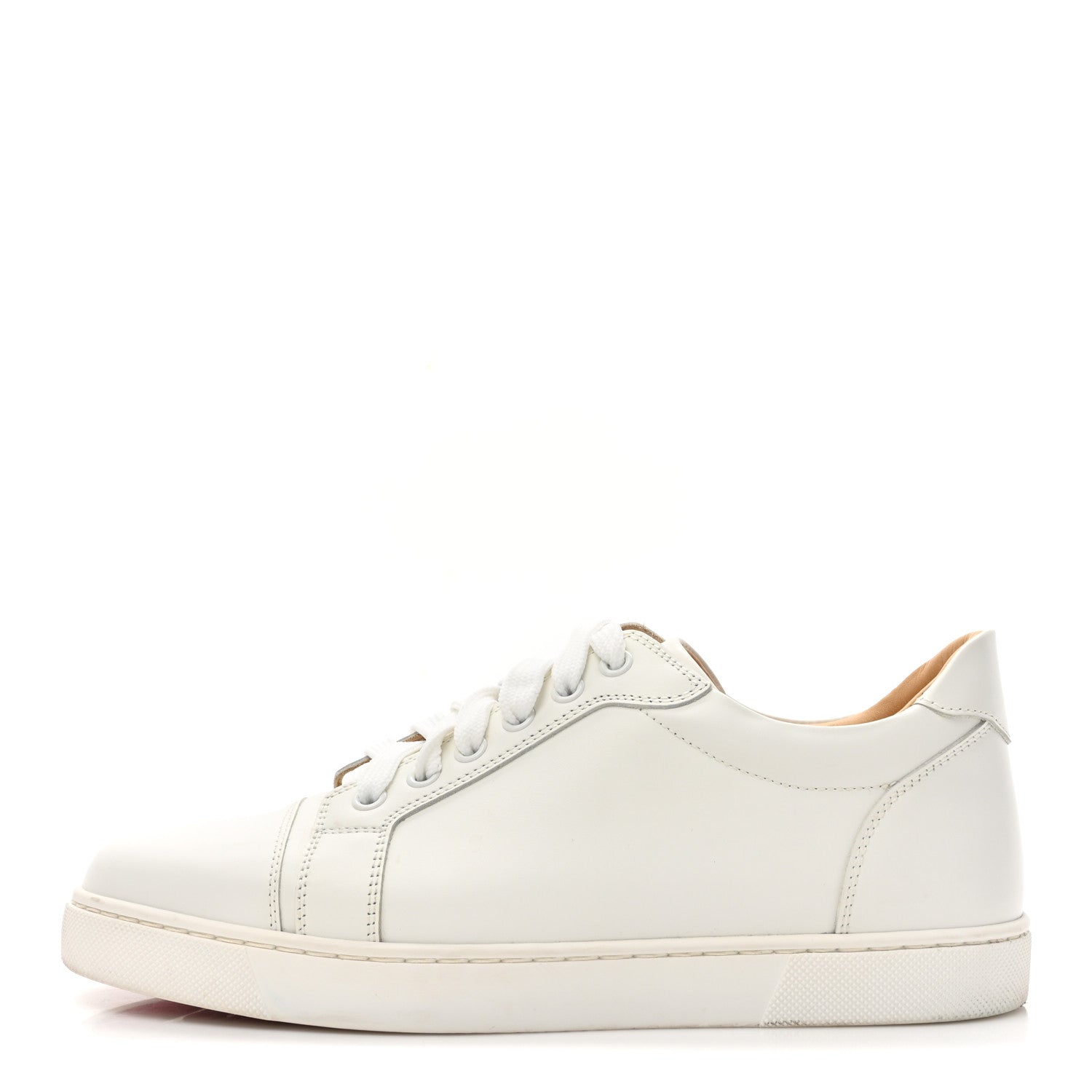 Christian Louboutin Calfskin Vieira Flat Sneakers 38 White 1 of 11