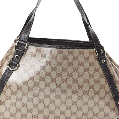 Gucci Crystal Monogram Medium Abbey Shoulder Bag Dark Brown 6 of 8