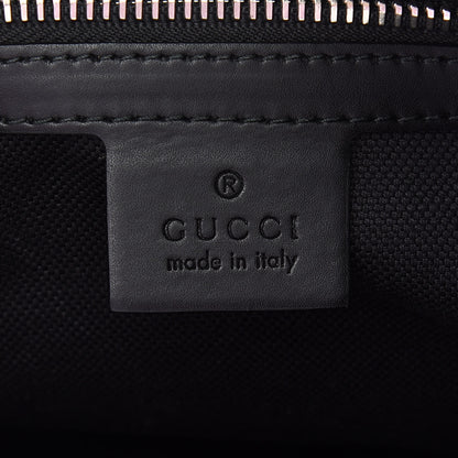 Gucci Soft GG Supreme Monogram Appia Calfskin Web East West Messenger Bag Black Grey 5 of 12