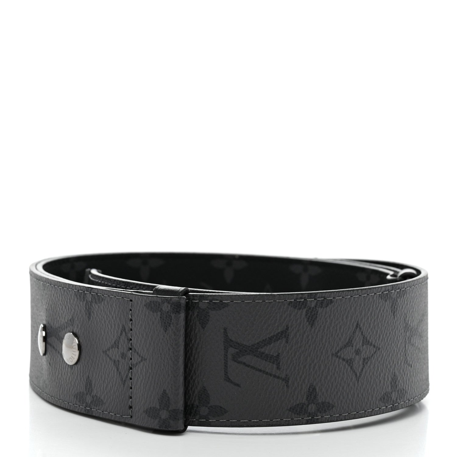 Louis Vuitton Monogram Eclipse Reversible Bandouliere Shoulder Strap 2 of 4
