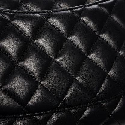 Chanel Lambskin Quilted Jumbo Single Flap Black 12 of 18