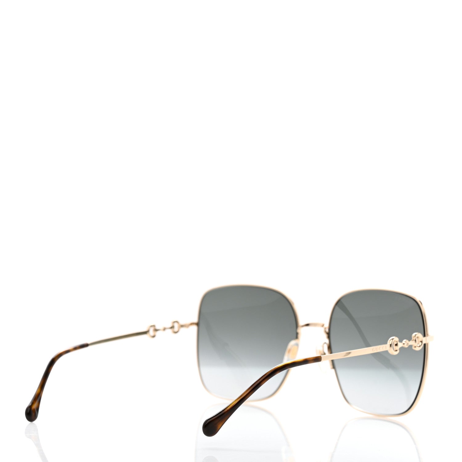 Gucci Metal Horsebit Square Frame Sunglasses GG0879S Grey 4 of 8