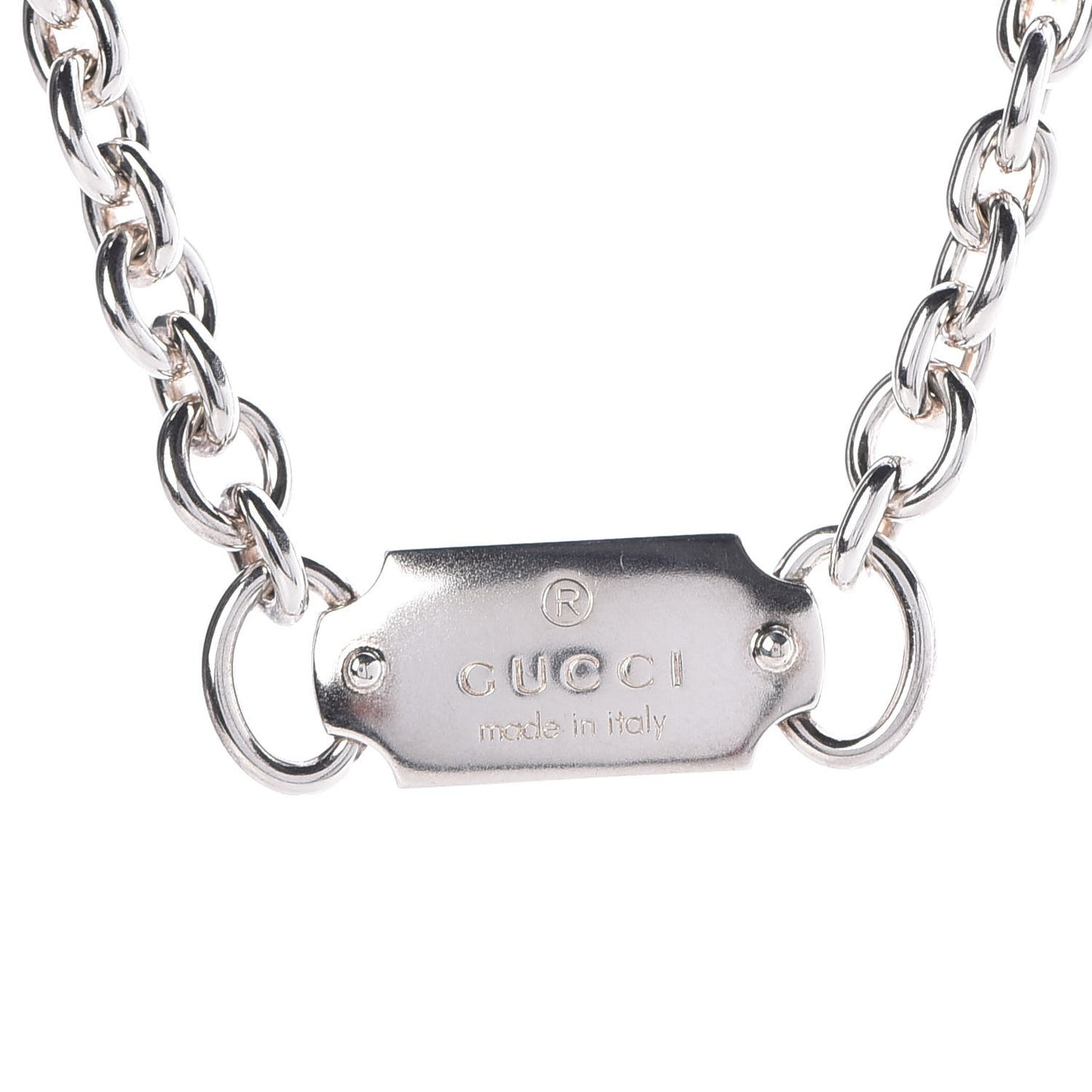 Sterling Silver Tag Necklace
