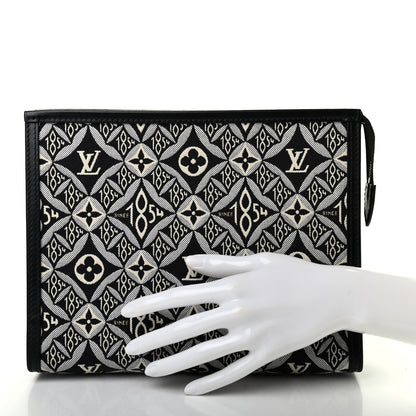 Louis Vuitton Jacquard Since 1854 Toiletry Pouch 26 Gray 2 of 7
