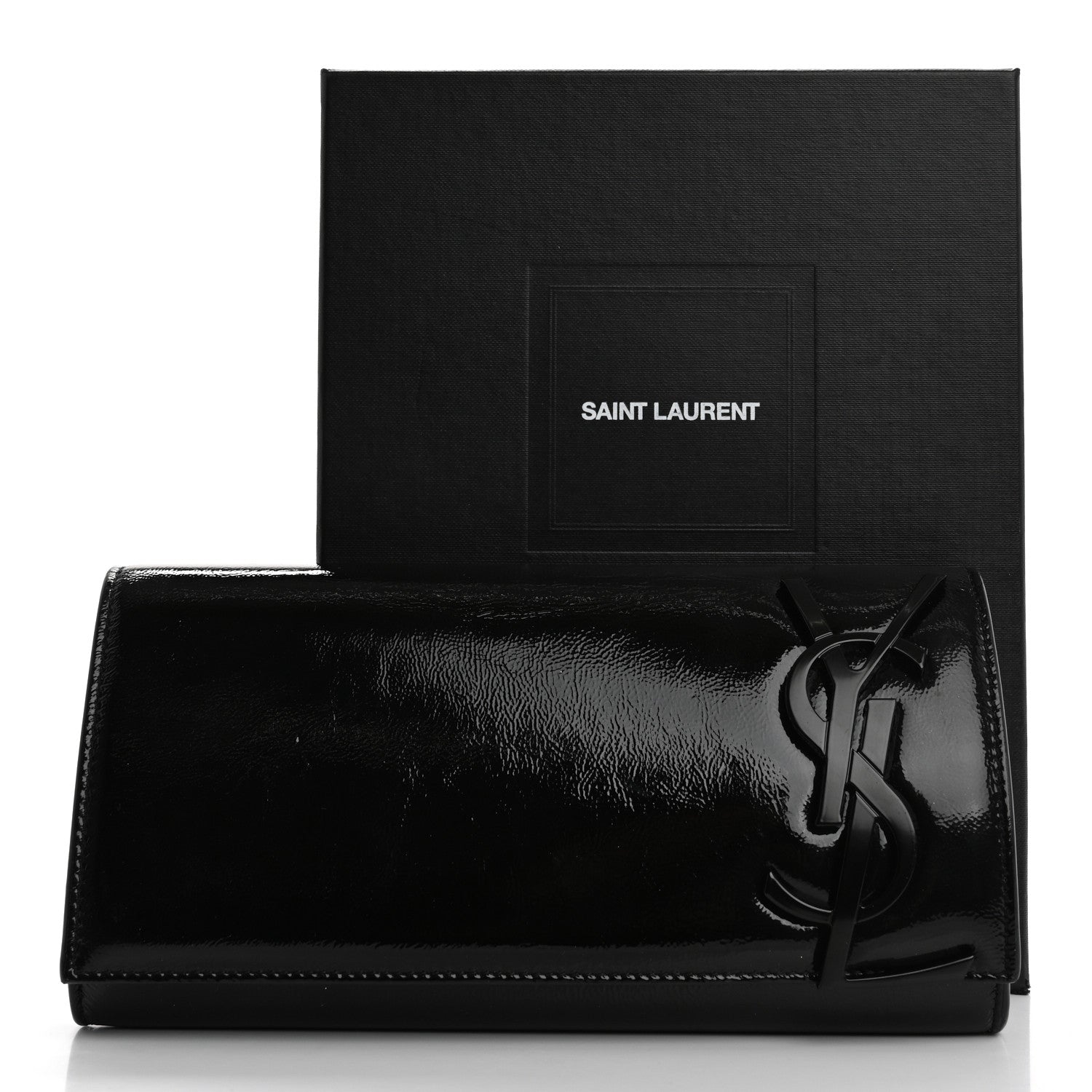 Saint Laurent Patent Smoking Clutch Black 10 of 10