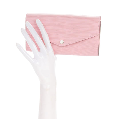 Louis Vuitton Epi Sarah Wallet NM Rose Nacre 2 of 7
