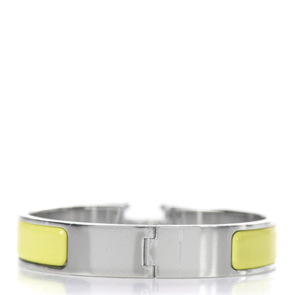 Hermes Enamel Narrow Clic Clac H Bracelet PM Jaune Canari 3 of 4