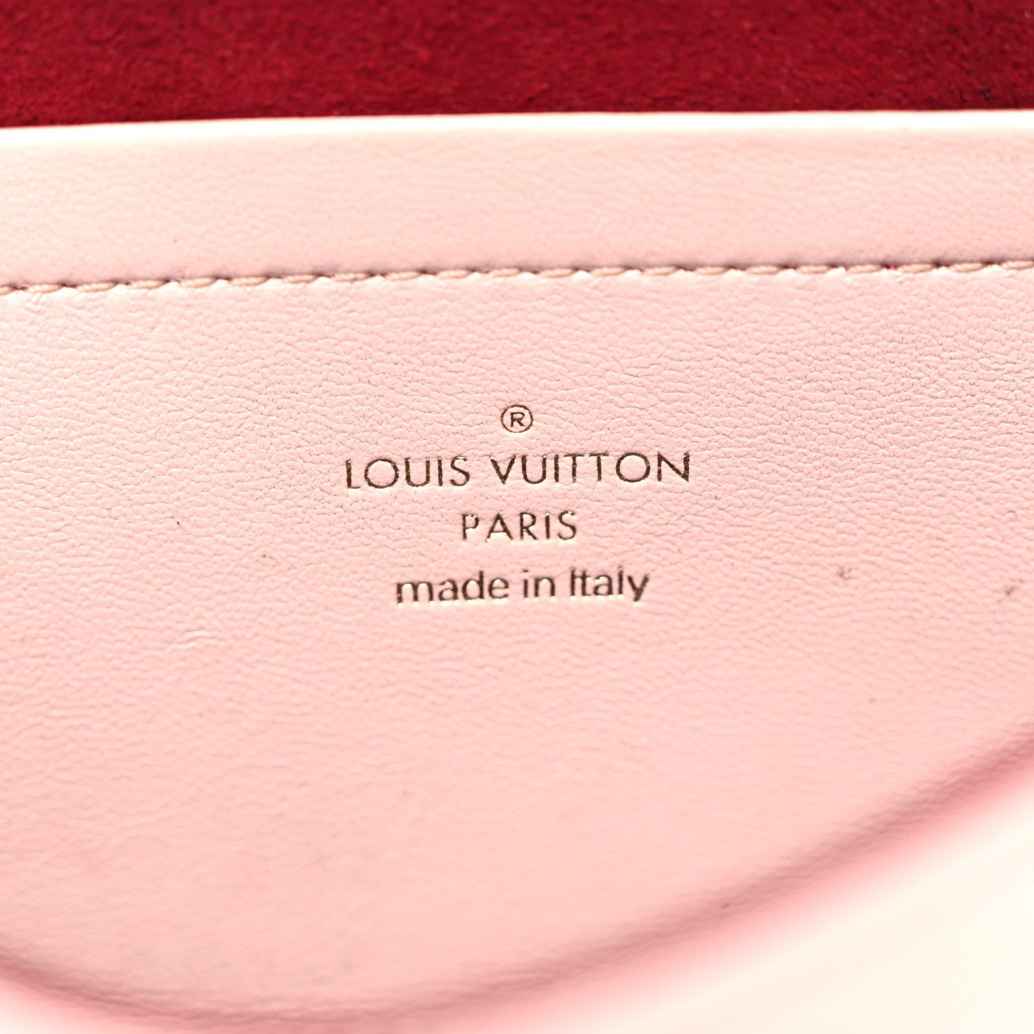 Louis Vuitton Lambskin Embossed Monogram Pochette Coussin Rose 6 of 9
