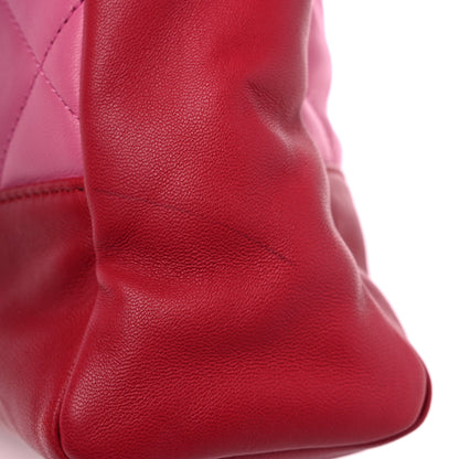 Chanel Lambskin Quilted Large 31 Shopping Bag Pink Light Red 14 of 14