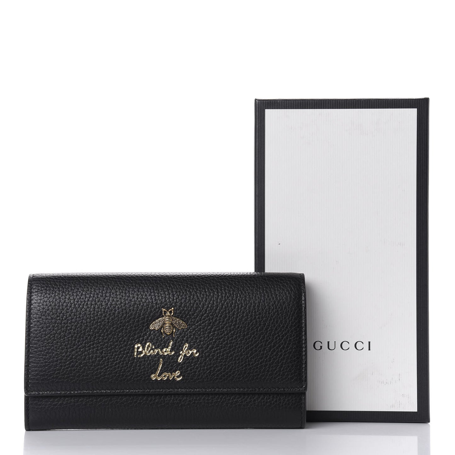 Calfskin Animalier Continental Wallet Black